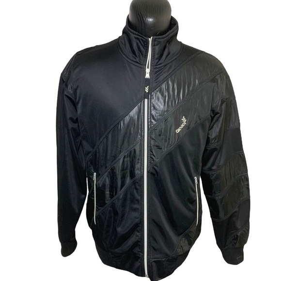 GIO-GOI Manchester Active Jacket Black Full Zip Fleece Streetwear Sweater Sz XL - Picture 1 of 15